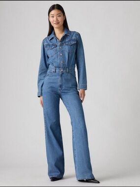 Levi’s Women’s Western Denim Jumpsuit - Cause & Effect Size Small NWT